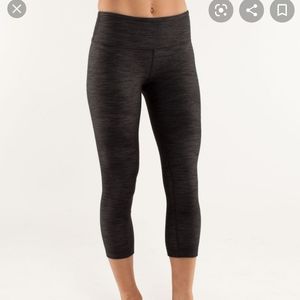 Lululemon denim slub wunder under crops